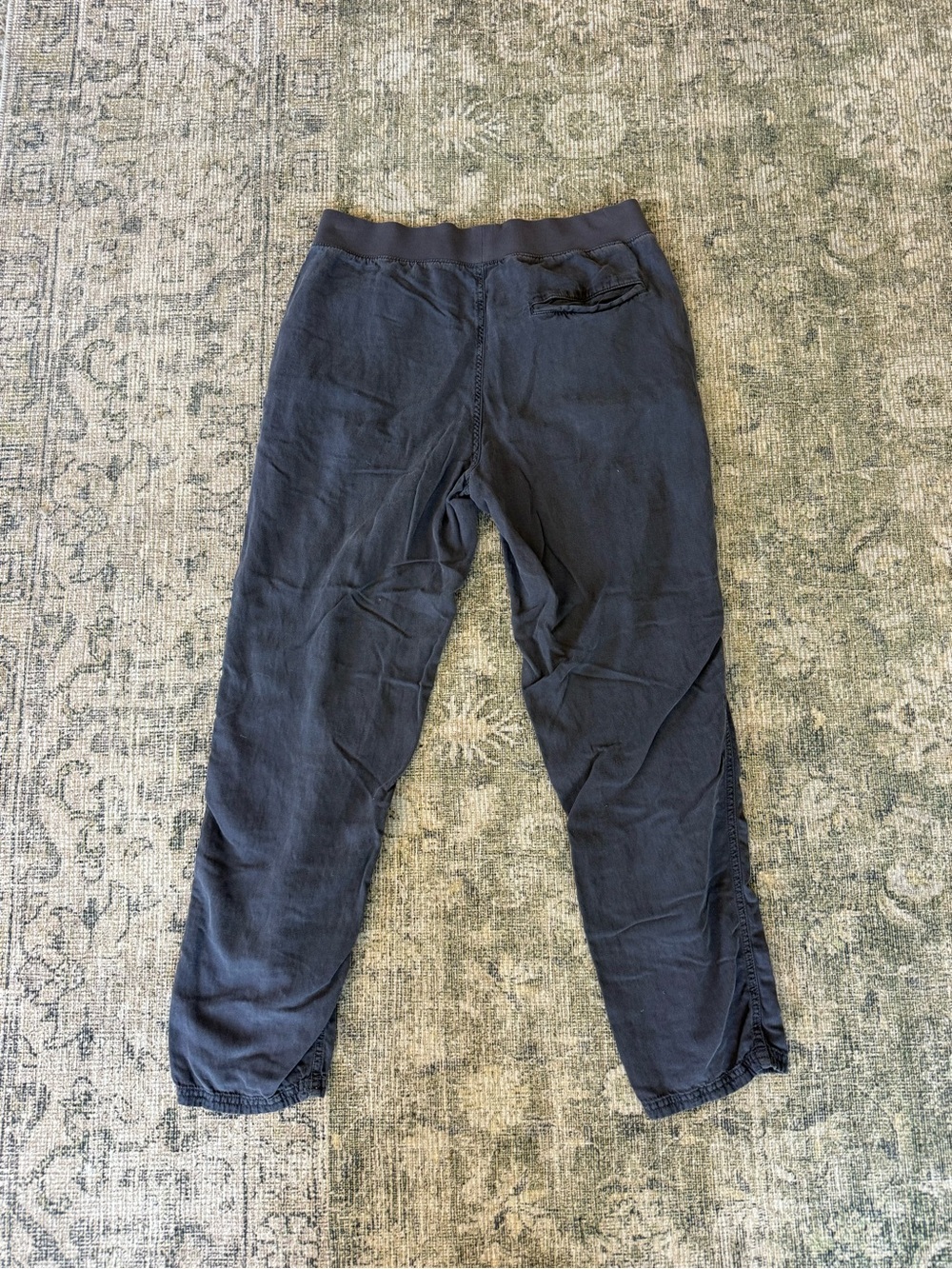 Faherty Arlie Pant Charcoal Gray Size Medium Organic Cotton Blend Lightweight - Picture 8 of 9